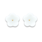 Pendientes flor punto oro presión mini