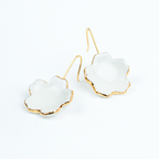 Conjunto flor borde oro