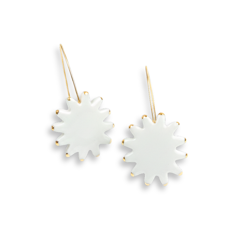 Pendientes estrella oro gancho