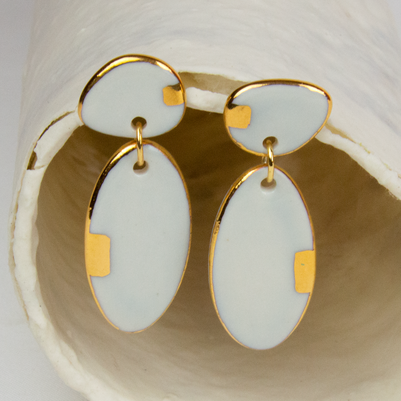 Pendientes dos piezas grandes