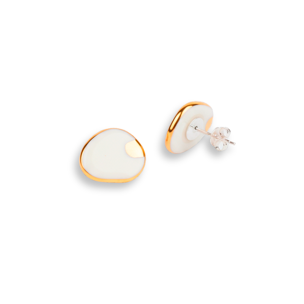 Pendientes ovalo porcelana pq