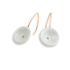 Pendientes punto oro gancho