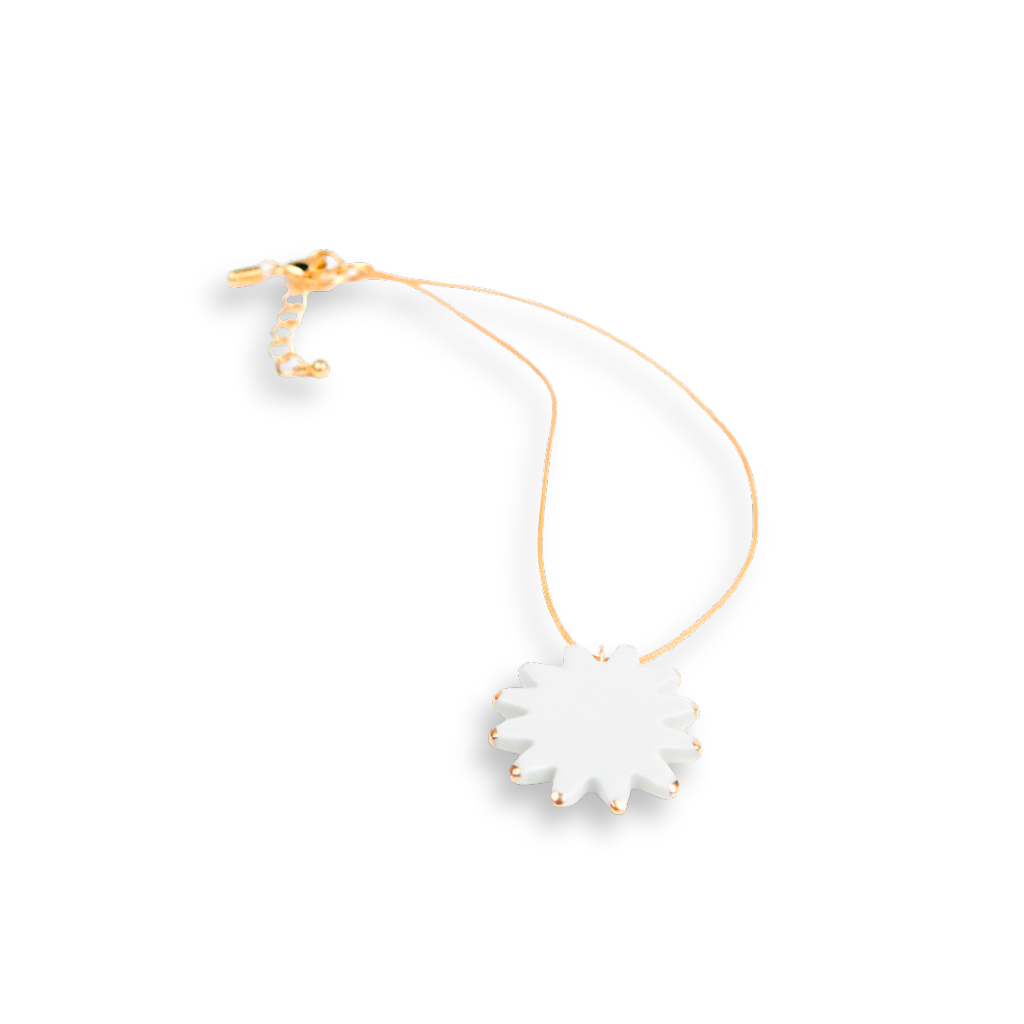 Colgante Porcelana estrella oro