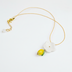 Colgante limón y flor pequeño