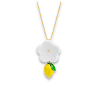 Colgante limón y flor pequeño