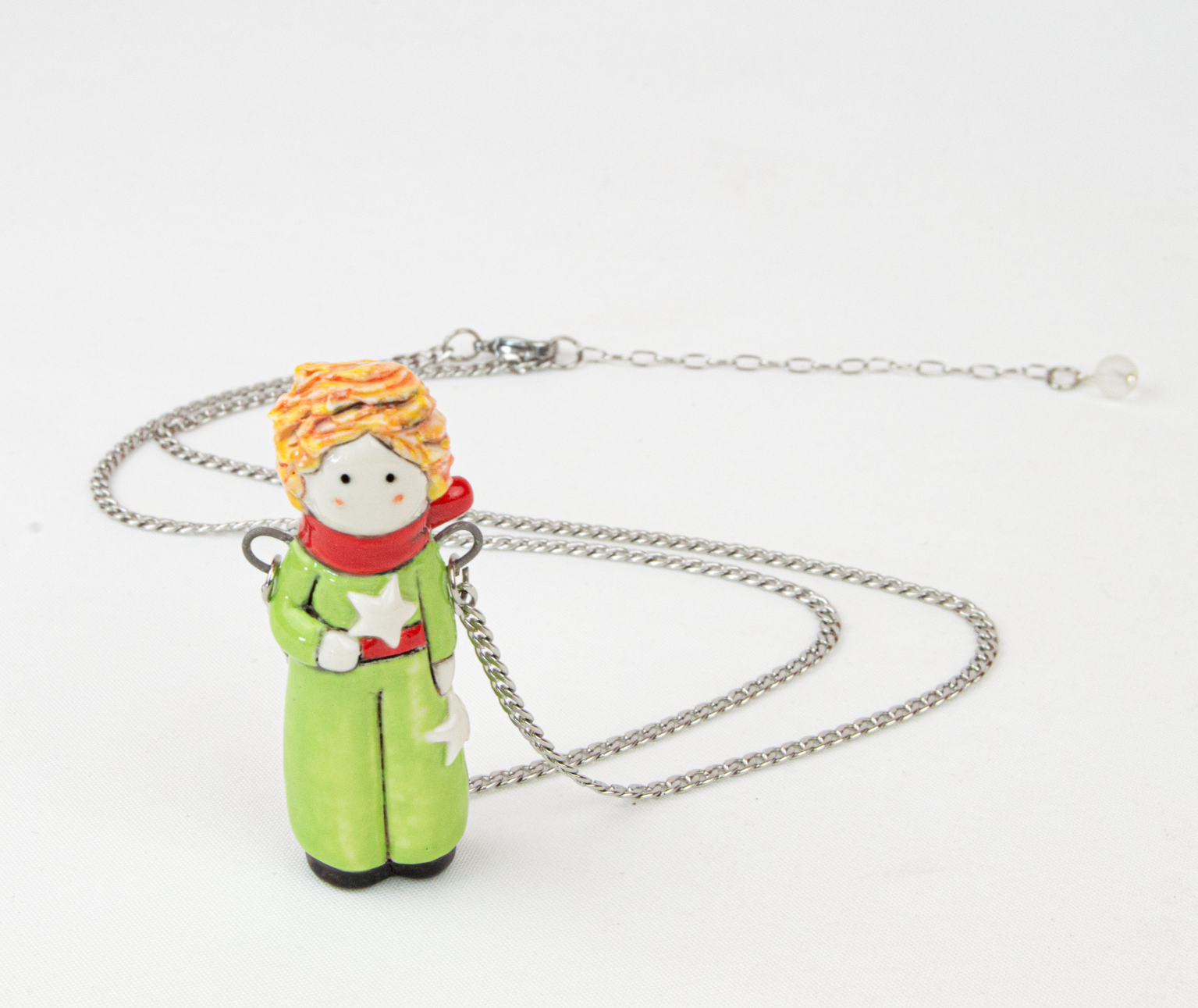 Colgante Principito porcelana modelado