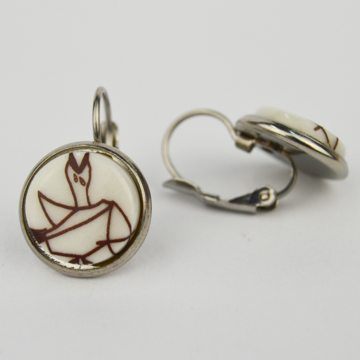 Pendientes Paloma Guernica acero