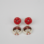 Pendientes Frida flor cortos