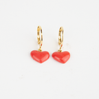 Pendientes love tree art decó corazon