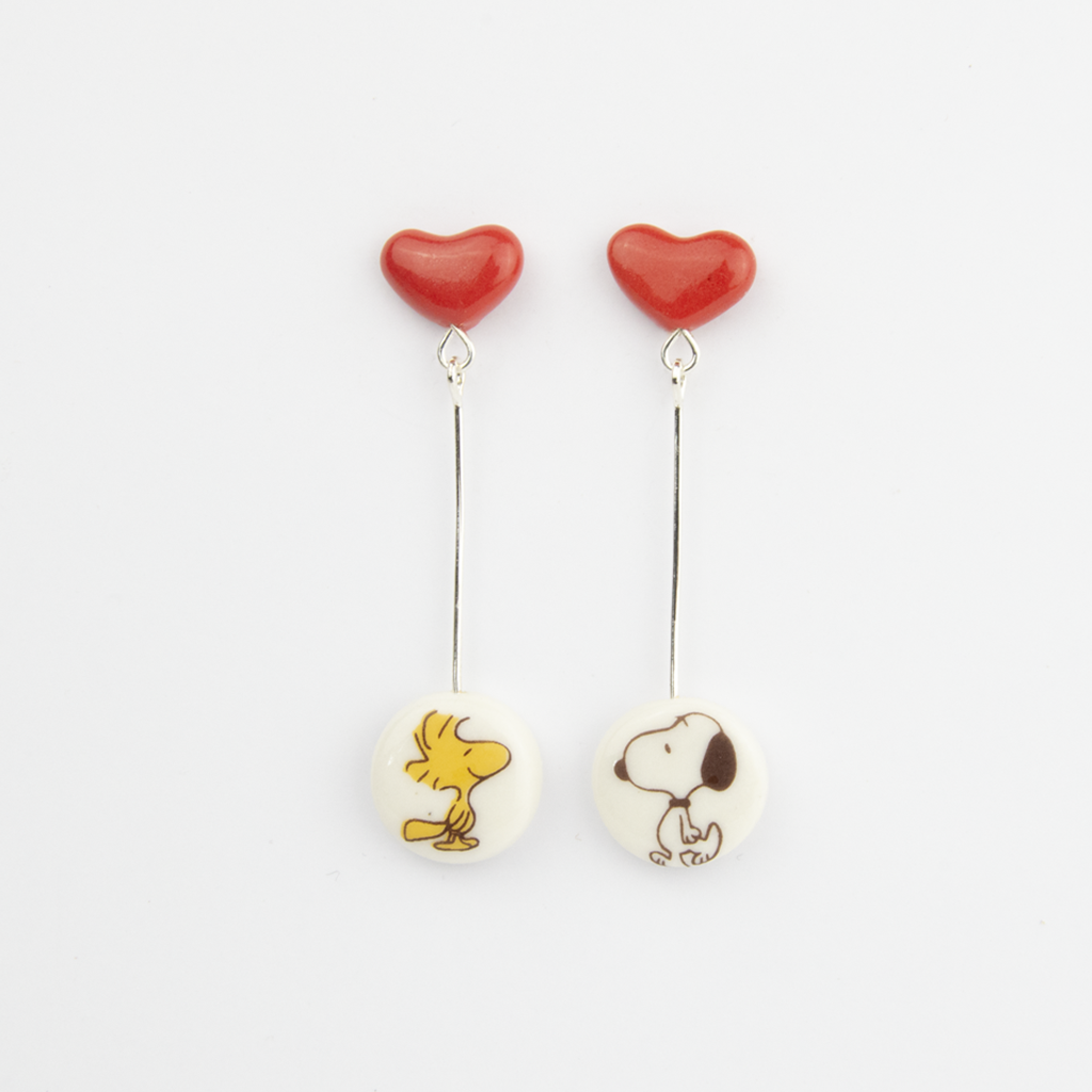 Pendientes Sabueso corazon largos