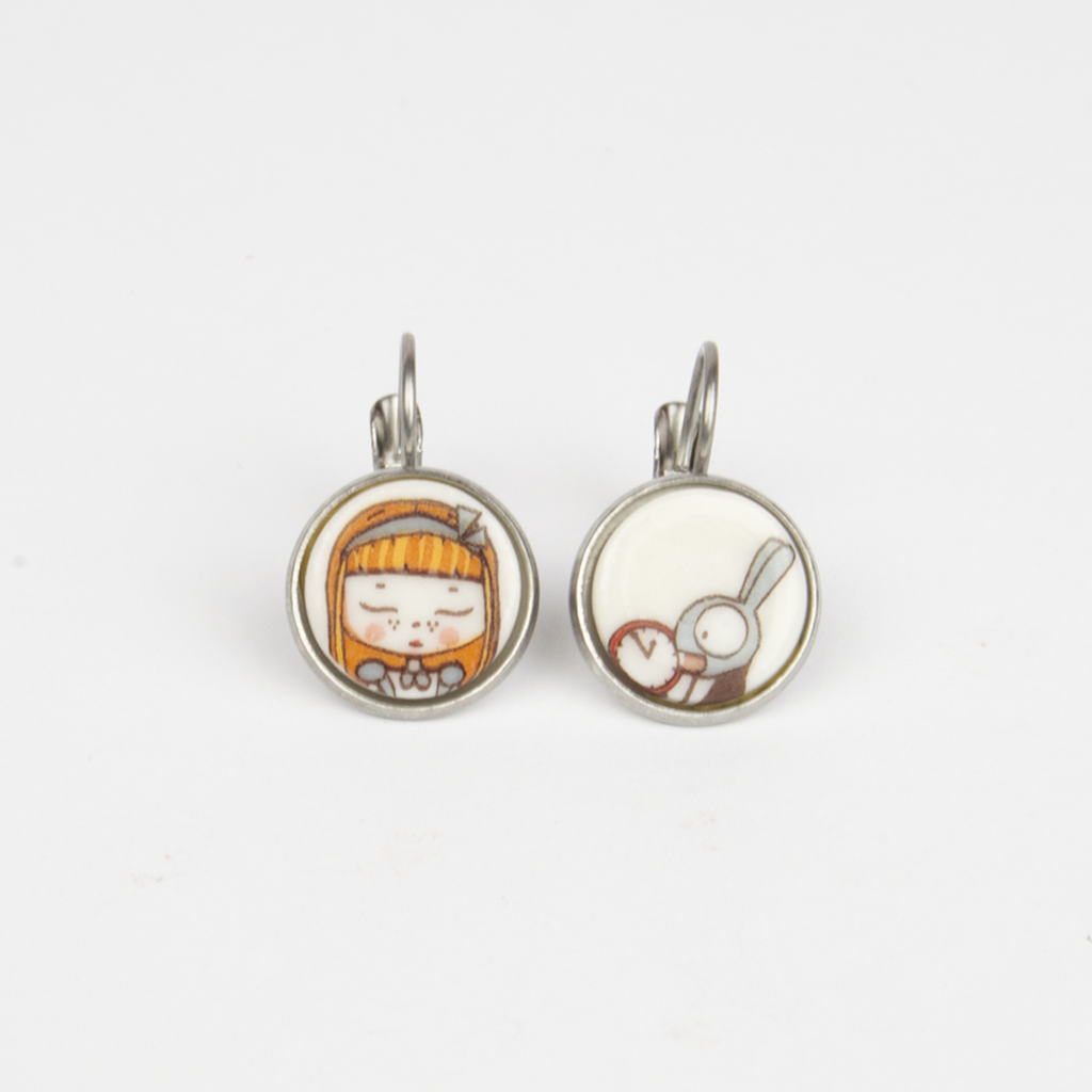 Pendientes Alicia acero