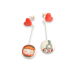 Pendientes Alicia corazón largos