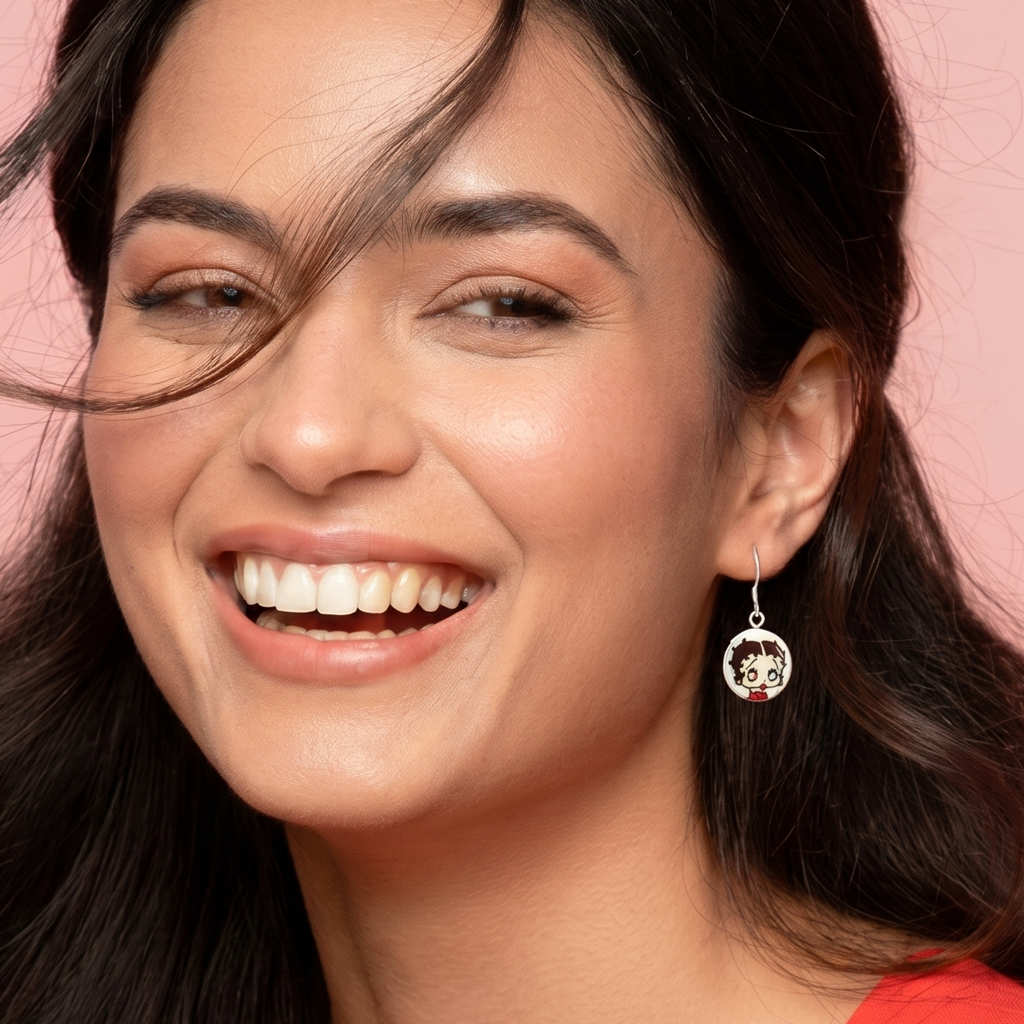 Pendientes Betty Boop gancho