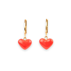 Conjunto art decó corazon rojo