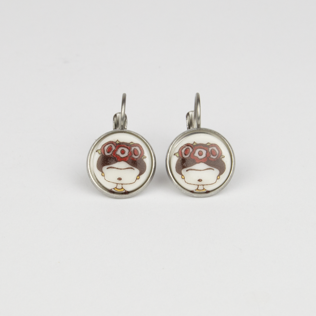 Pendientes Frida acero