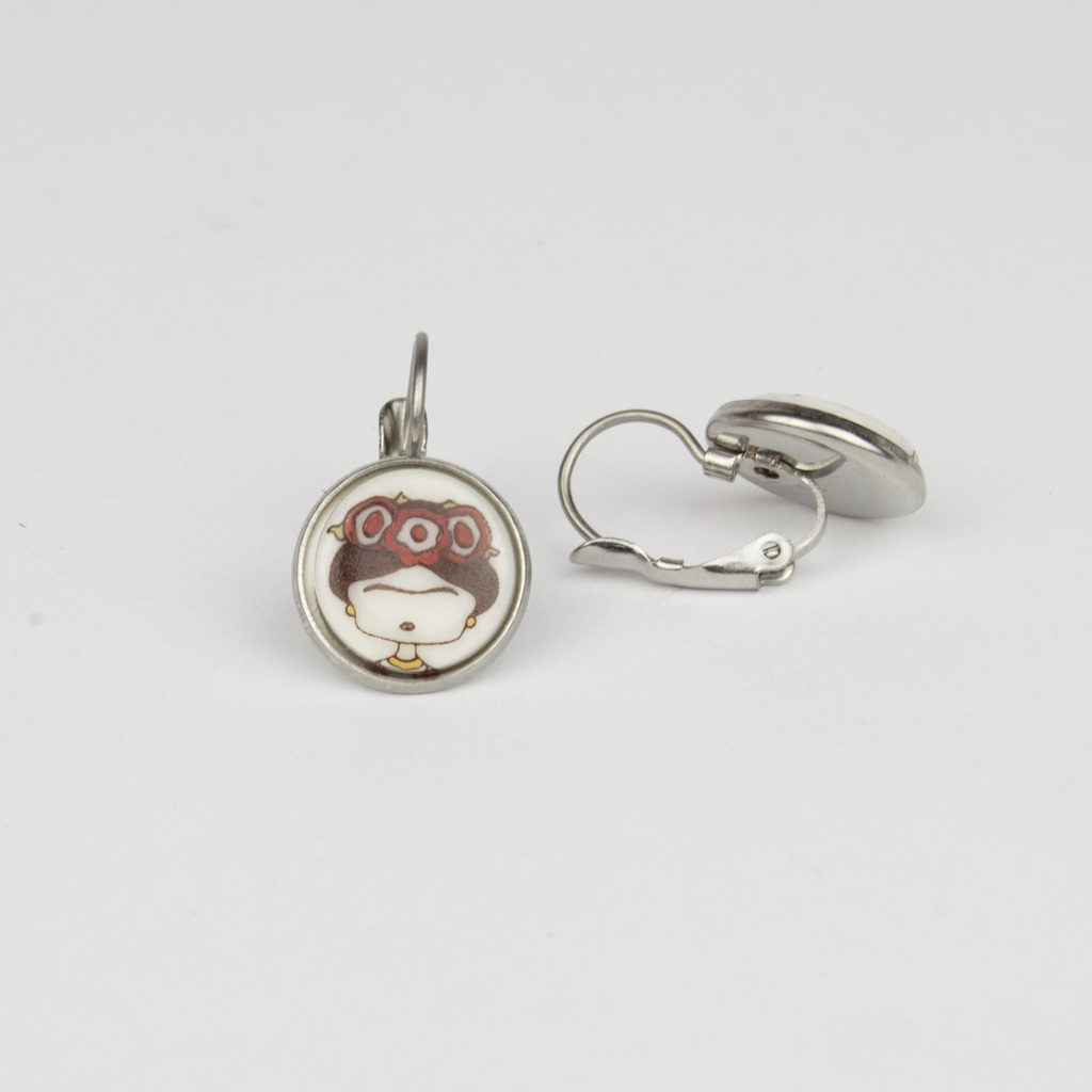 Pendientes Frida acero