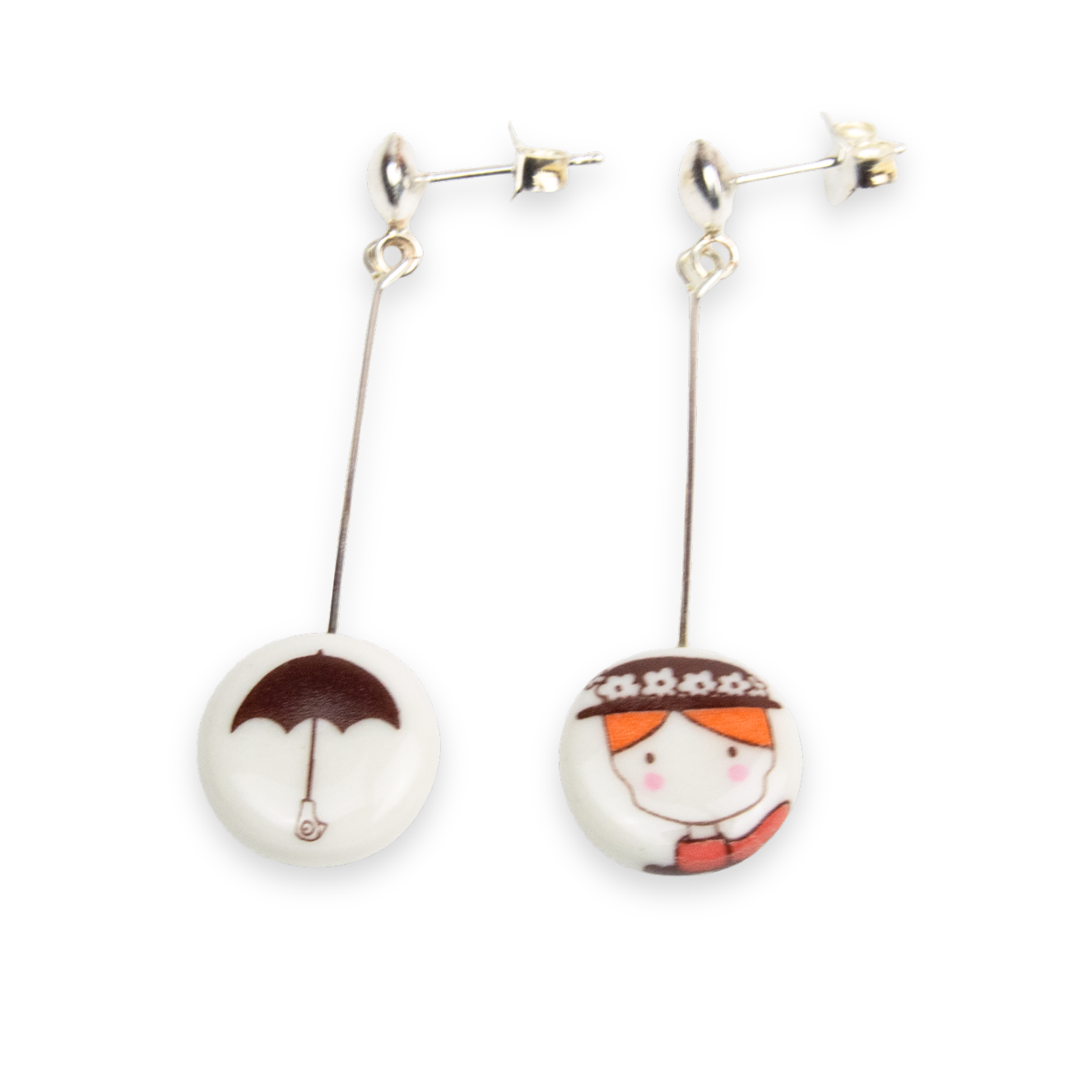 Pendientes Mary Poppins largos