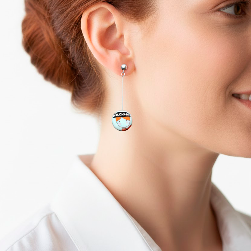 Pendientes Mary Poppins largos
