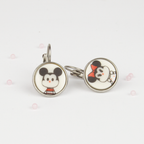 Pendientes Mickey acero