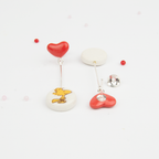 Pendientes Sabueso corazon largos