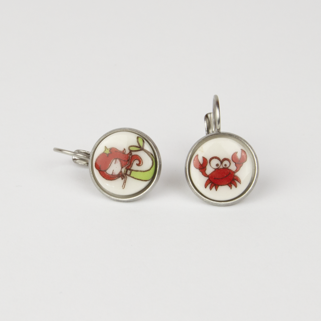 Pendientes Sirenita acero