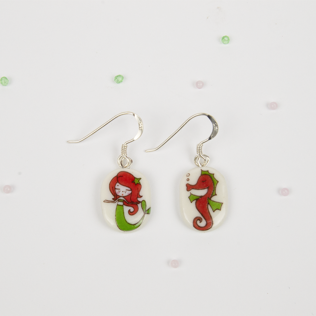 Pendientes Sirenita  gancho