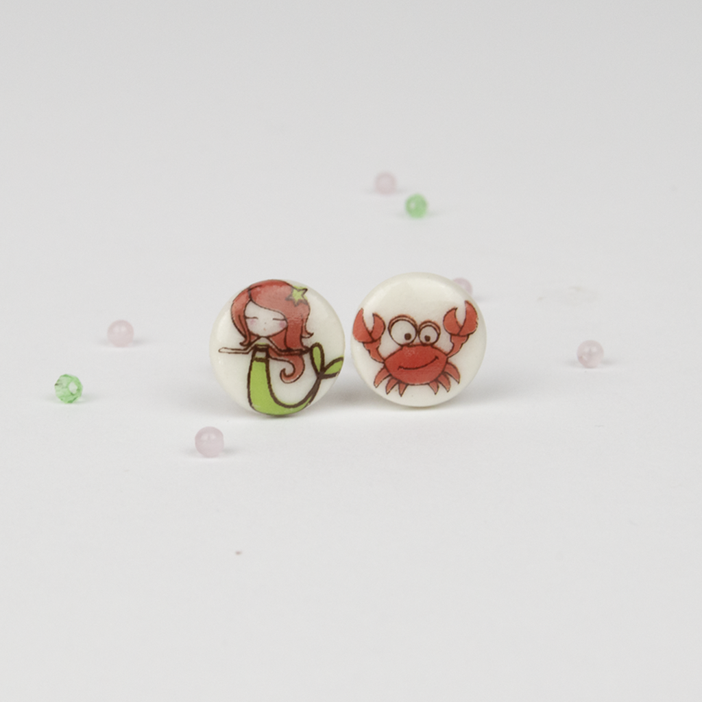 Pendientes mini Sirenita