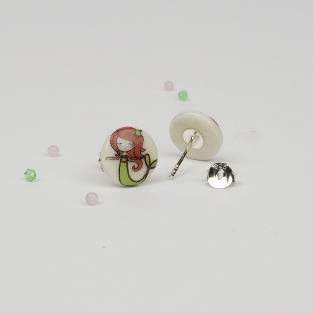Pendientes mini Sirenita