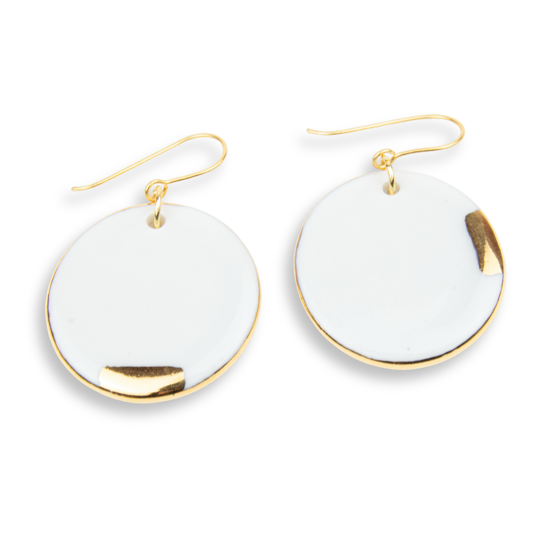 Pendientes gancho redondos grandes