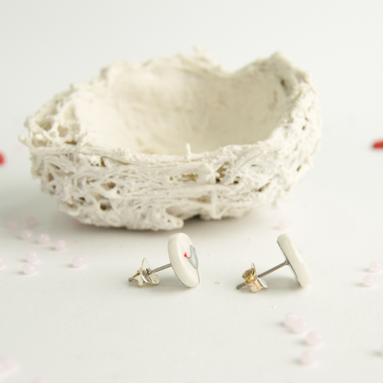 Pendientes mini pajaritos