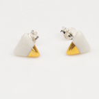 Pendientes oro triangular mini