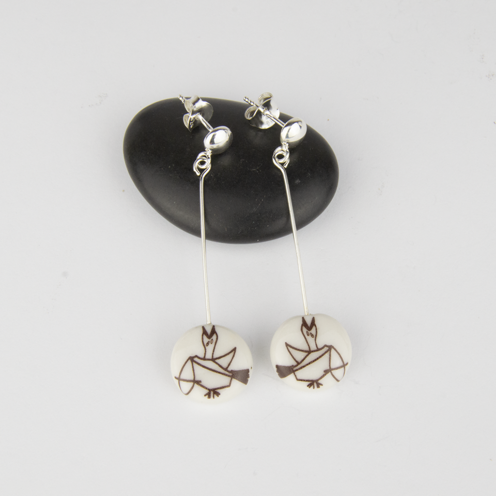 Pendientes paloma Guernica largos