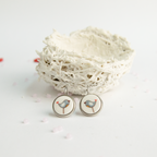 Pendientes Pajaritos acero