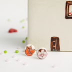 Pendientes Tres cerditos mini