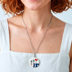 Colgante md. Love tree acero